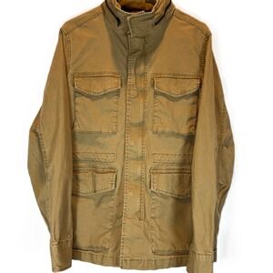 Old Navy Jacket‎ Canvas Utility Cargo pockets, hood, Gorpcore Streetwear, SMALL